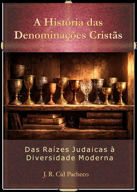 A primeira capa: cálices numa estante de madeira sob o título em dourado